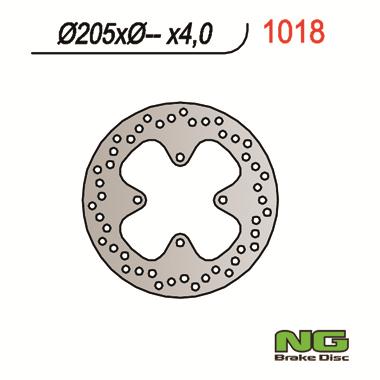 Disque de frein fixe marque Ng BRAKES 1018 | Compatible avec Quad CAN-AM