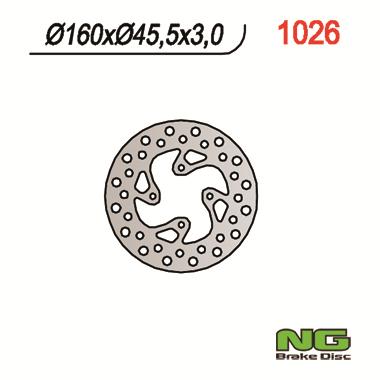 Disque de frein fixe arrière NG BRAKES - référence 1026 | TC 65, SX 65