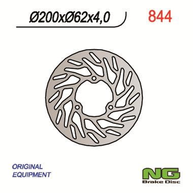 Disque de frein fixe marque Ng BRAKES 844 | Mécaboite, Moto, Motocross RIEJU