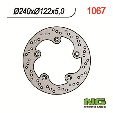 Disque de frein fixe marque Ng BRAKES 1067 | Compatible Maxiscooter KYMCO