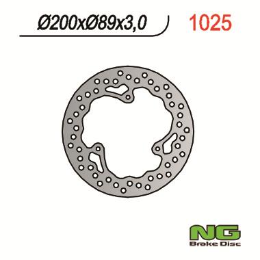 Disque de frein fixe avant gauche NG BRAKES 1025 | MC 65, TC 65, SX 65