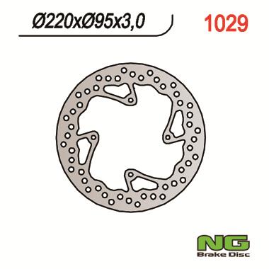 Disque de frein fixe avant gauche marque NG BRAKES 1029 | TC 85, SX 85