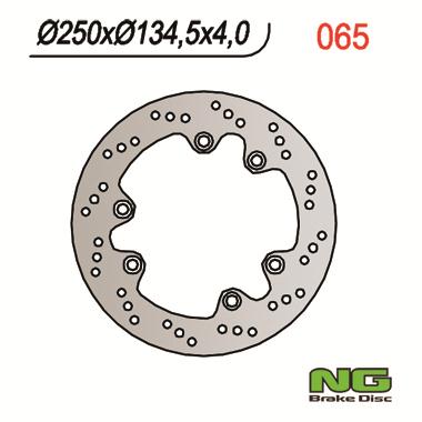 Disque de frein fixe arrière NG | DR R 650, RE, RS, RSE, S 750, S 800 ('87-'95)