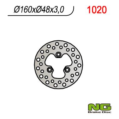 Disque de frein fixe avant NG BRAKES 1020 | SUZUKI QUADRACER LTR 450 '06-'09