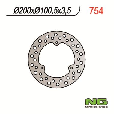 Disque de frein fixe NG BRAKES 754 | Motocross SUZUKI RM 80, 85 ('90-01)