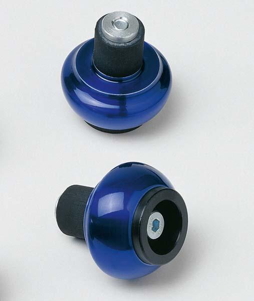 Embouts de guidon Lsl Crash ball en aluminium anodisé Bleu - diamètre 14 mm