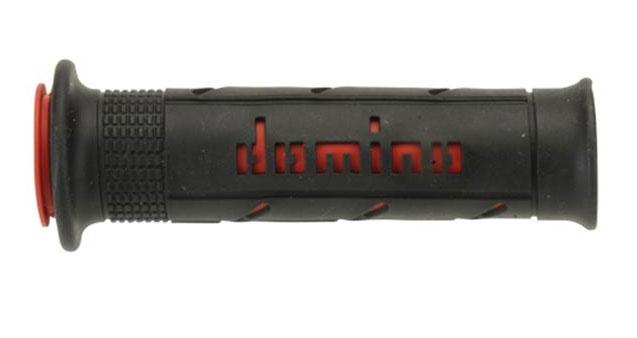 Jeu de poignées bicolore Domino XM2 Super Soft Noir/Rouge