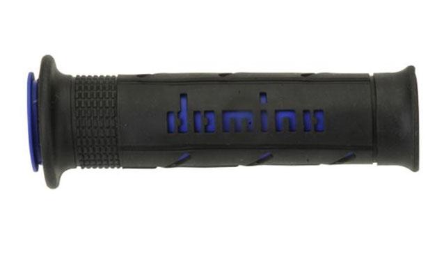 Jeu de poignées bicolore Domino XM2 Super Soft Noir/Bleu