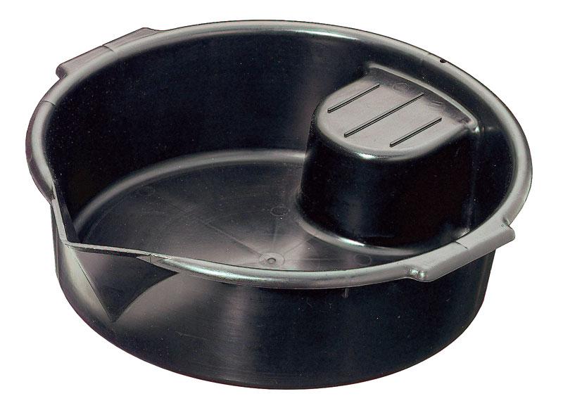 Bac de vidange noir 7L en plastique forme ronde traditionnel Pressol