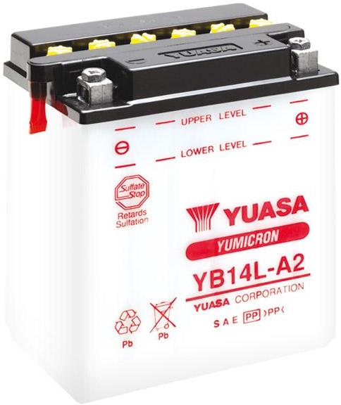 Batterie 6N2A-2C-3 marque Yuasa type conventionnelle sans pack acide
