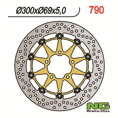 Disque de frein flottant avant NG BRAKES | GSX R 600, 750, 1000 - Modèle 790