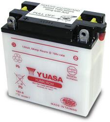 Batterie marque Yuasa sans entretien activé usine référence YTZ6V