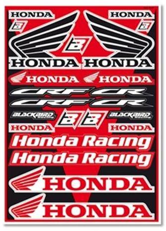 Planche stickers Blackbird pour Honda Cr et Crf
