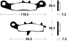 Plaquettes de frein métal fritté Tecnium MO226 | KX 80, 85, 100, RM 85, 100