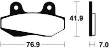 Plaquettes de frein organique marque Tecnium : MA51 | Moto HONDA, HYOSUNG