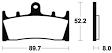 Plaquettes de frein métal fritté carbone Tecnium : MCR186 Racing | NINJA ZX6R 600, 636
