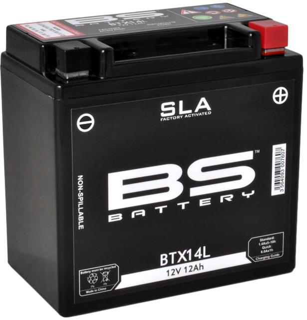Batterie marque BS Battery SLA sans entretien activé usine référence BTX14L