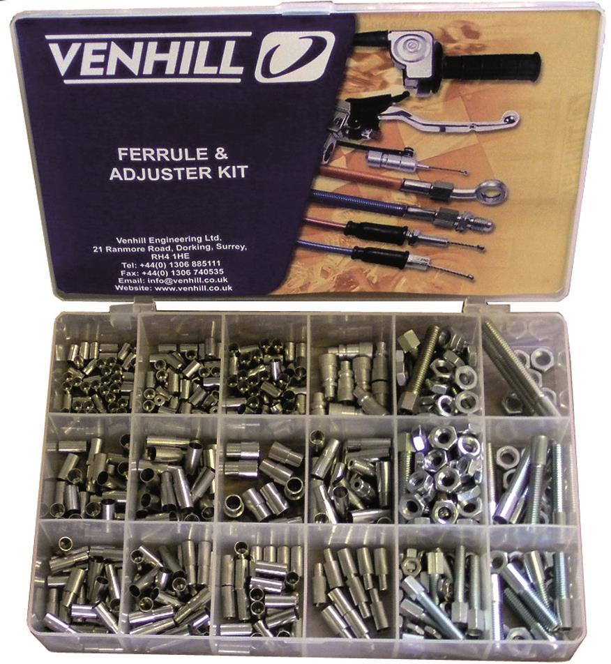 Coffret accessoires cables Venhill 459 pièces protections caoutchouc