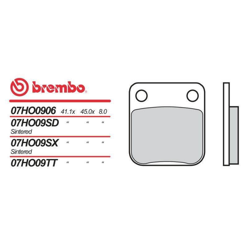 Plaquettes de frein marque Brembo 07HO0906