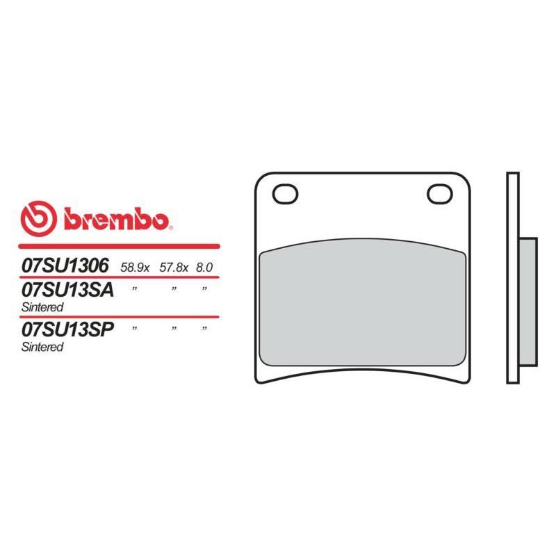 Plaquettes de frein Brembo 07SU13 SP en métal fritté | SUZUKI VX 800 '90-93