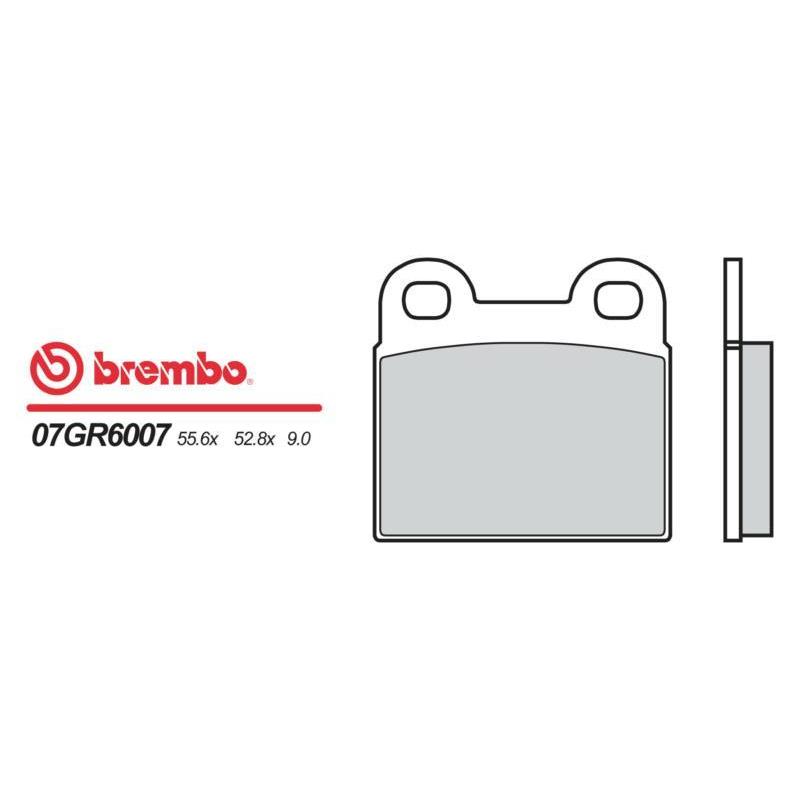 Plaquettes de frein Brembo 07GR6007carbone céramique | R100 CS 1000, RS 1000, RT 1000, R45 450, R65