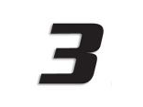 Numéro de course noir Blackbird 3 dim : 20X25CM (JEU DE 3)