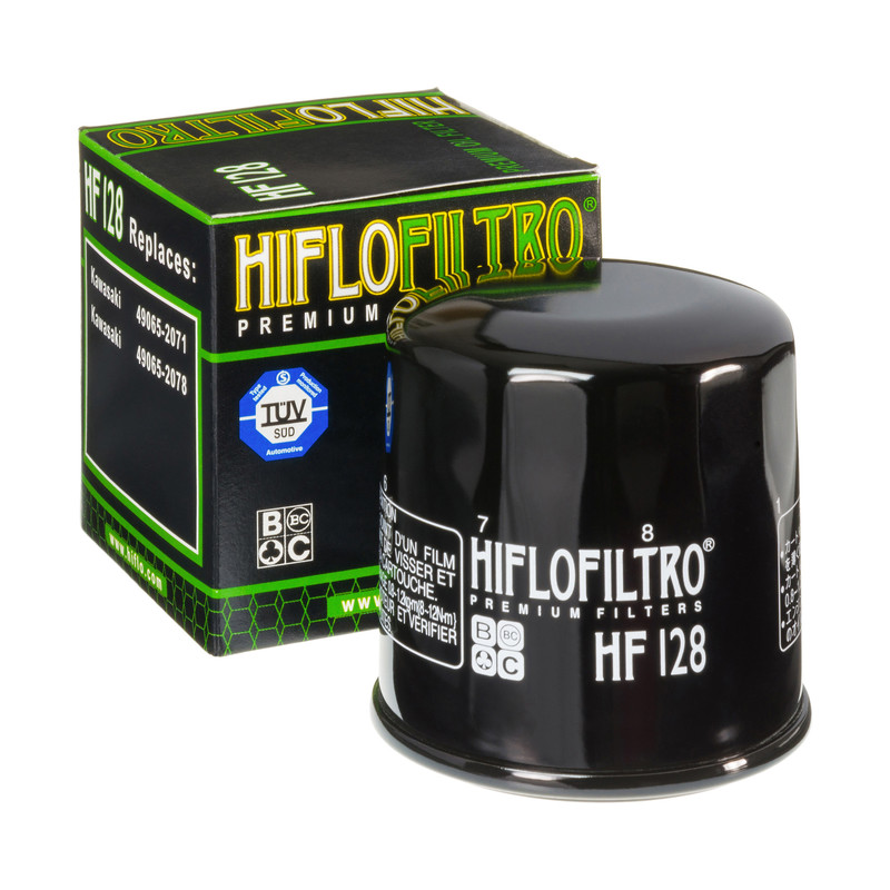 Filtre à huile HF128 de la marque Hiflofiltro | Compatible Ssv KAWASAKI