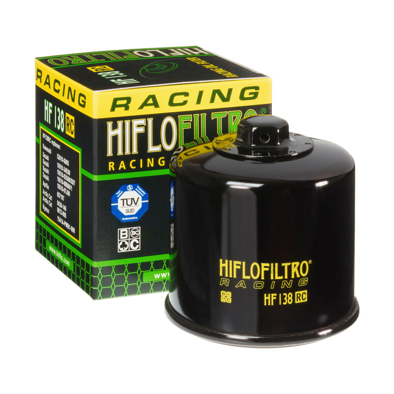 Filtre à huile Racing HF138RC Hiflofiltro | KAWASAKI, KYMCO, SUZUKI, APRILIA, ARCTIC CAT