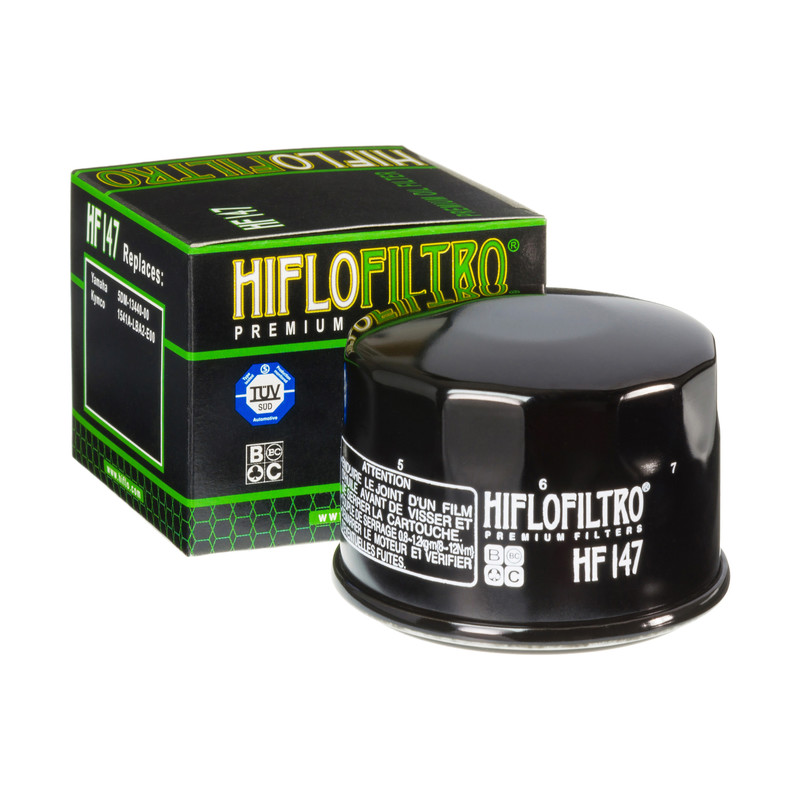 Filtre à huile HF147 de la marque Hiflofiltro | Compatible KYMCO, YAMAHA