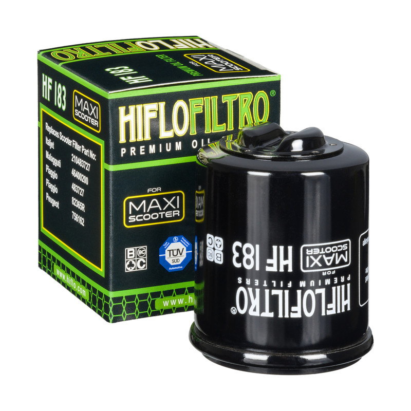 Filtre à huile HF183 Hiflofiltro | Maxiscooter, Scooter, Moto, Motocross, Quad, Mécaboite