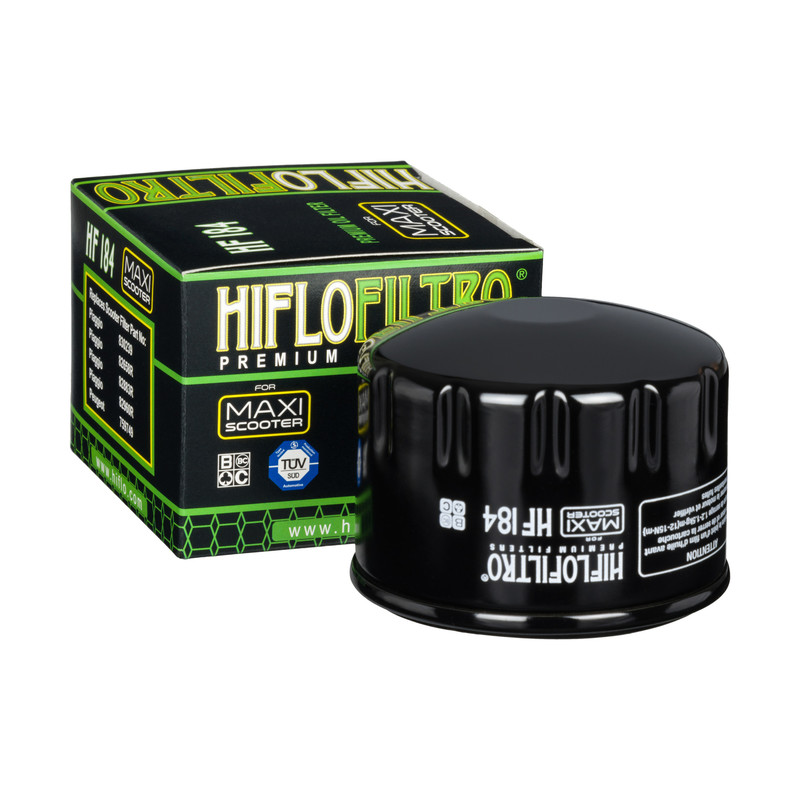 Filtre à huile HF184 Hiflofiltro | PEUGEOT, PIAGGIO, APRILIA, GILERA, MALAGUTI
