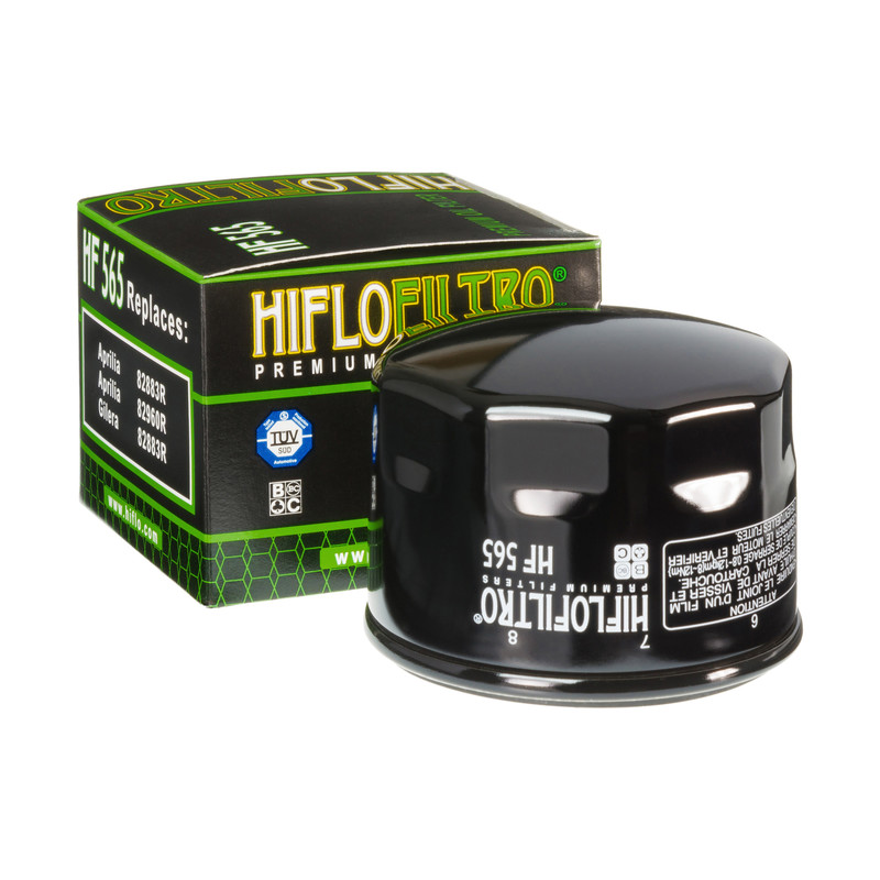 Filtre à huile HF565 marque Hiflofiltro | Compatible APRILIA, GILERA, MOTO GUZZI