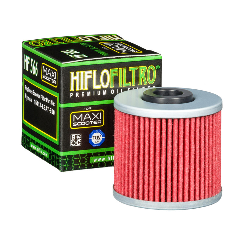 Filtre à huile HF566 marque Hiflofiltro | Compatible Maxiscooter KAWASAKI, KYMCO