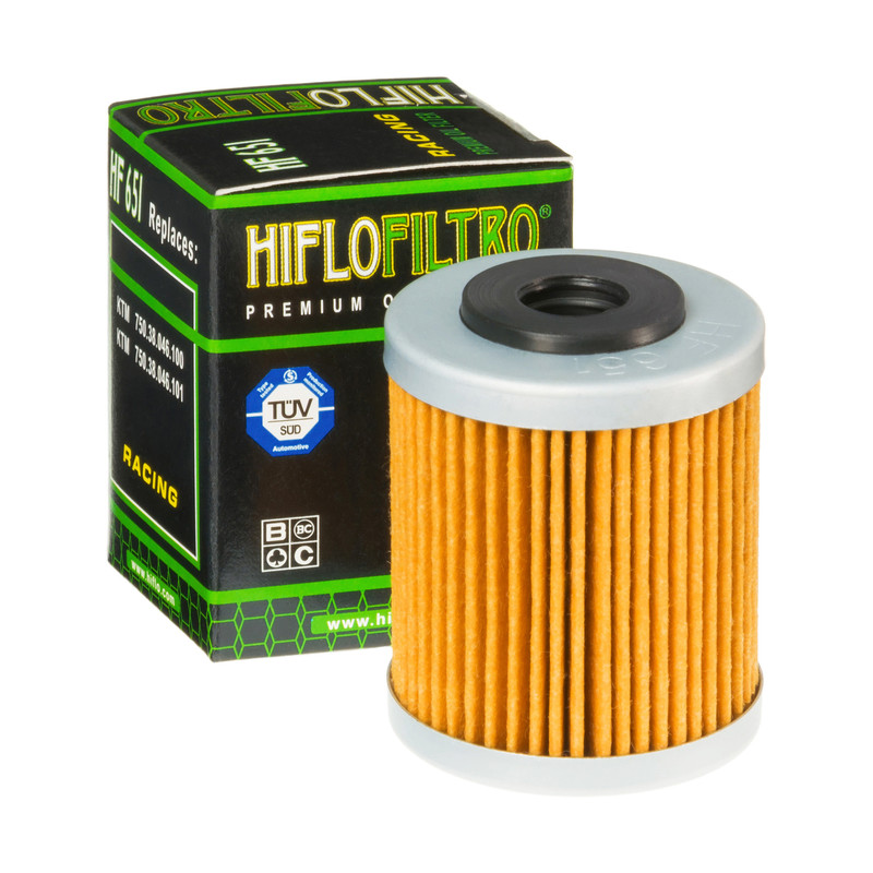 Filtre à huile HF651 marque Hiflofiltro | Moto, Motocross KTM, HUSQVARNA