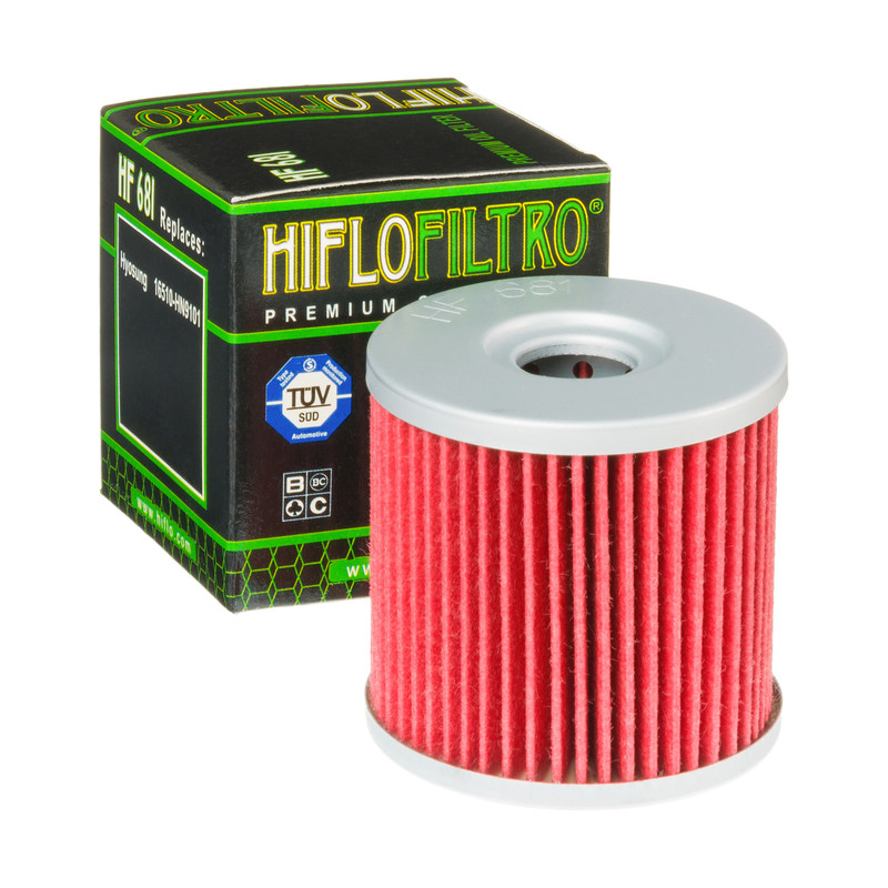 Filtre à huile HF681 Hiflofiltro | HYOSUNG GT COMET 650, HYOSUNG GV AQUILA CUSTOM 650