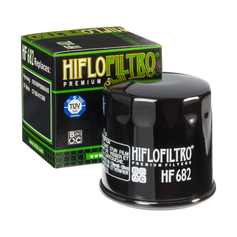 Filtre à huile HF682 marque Hiflofiltro | Compatible Quad CF, GOES, HYOSUNG