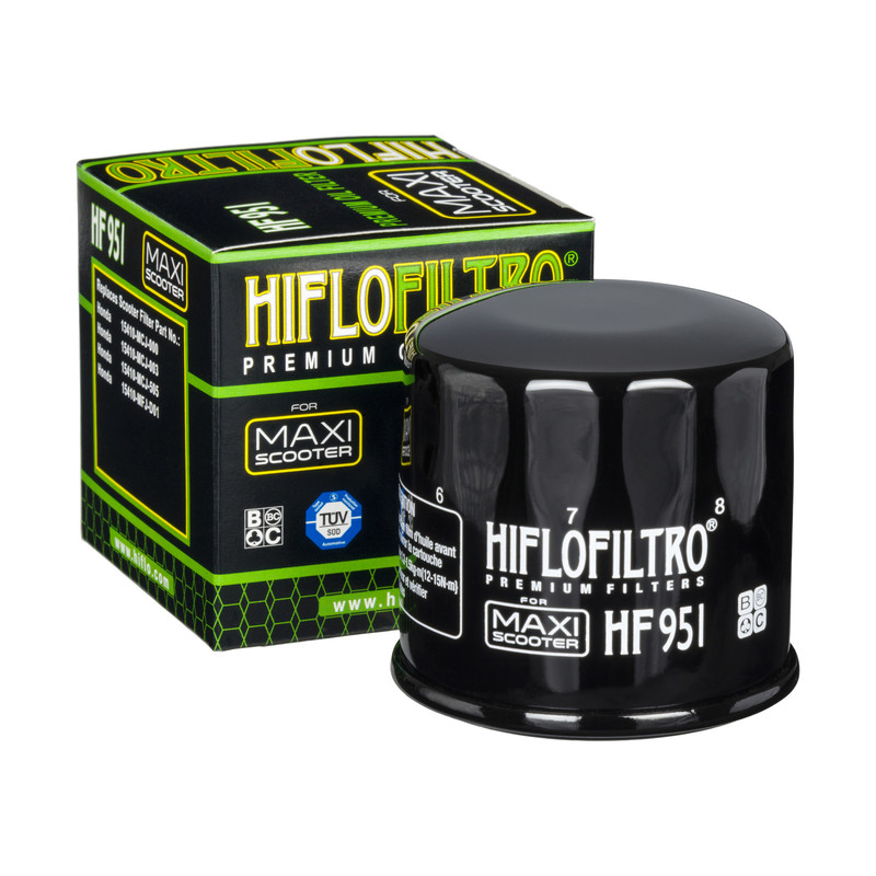 Filtre à huile HF951 marque Hiflofiltro | Compatible Maxiscooter HONDA