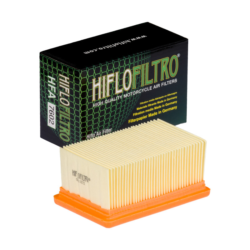 Filtre à air référence : HFA7602 de la marque Hiflofiltro | Compatible Moto BMW