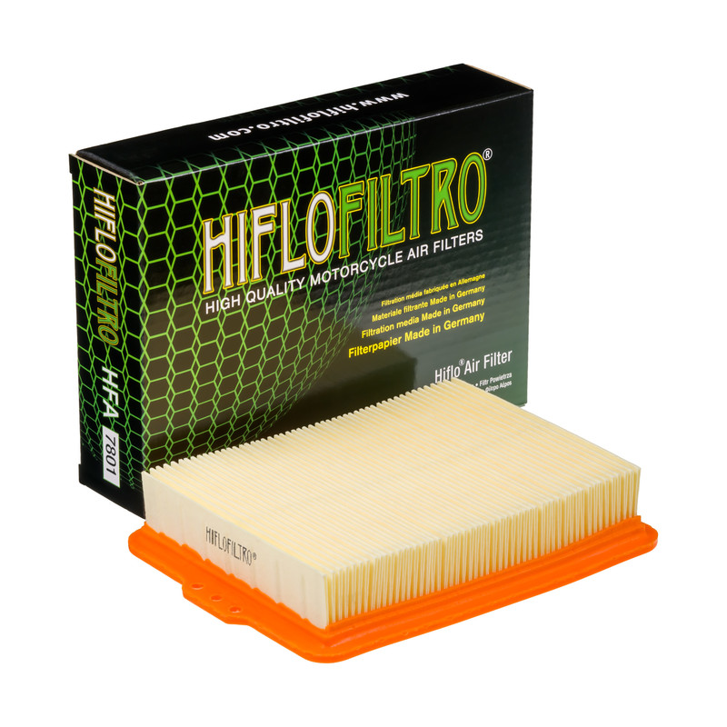 Filtre à air référence : HFA7801 de la marque Hiflofiltro | Compatible Moto BMW