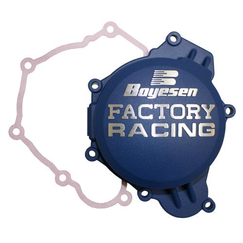Couvercle d'allumage marque BOYESEN Factory Racing bleu Yamaha YZ65
