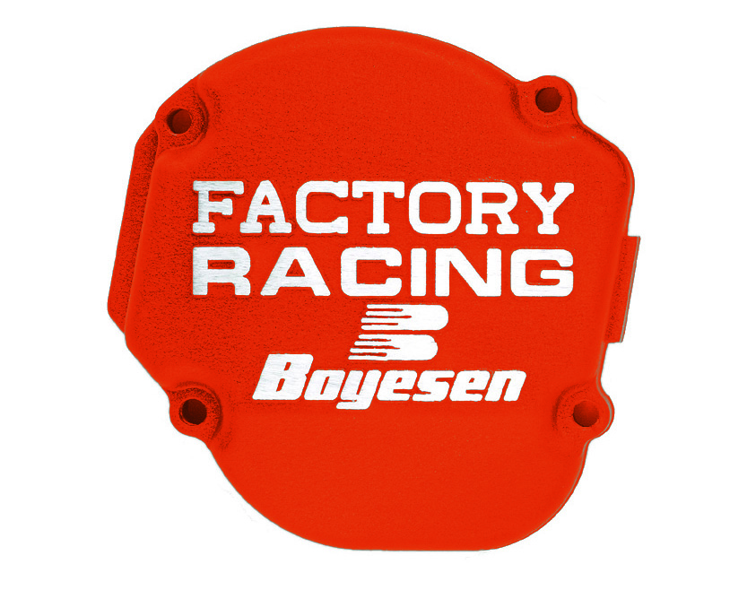 Couvercle d'allumage marque BOYESEN Factory Racing orange KTM/Husqvarna
