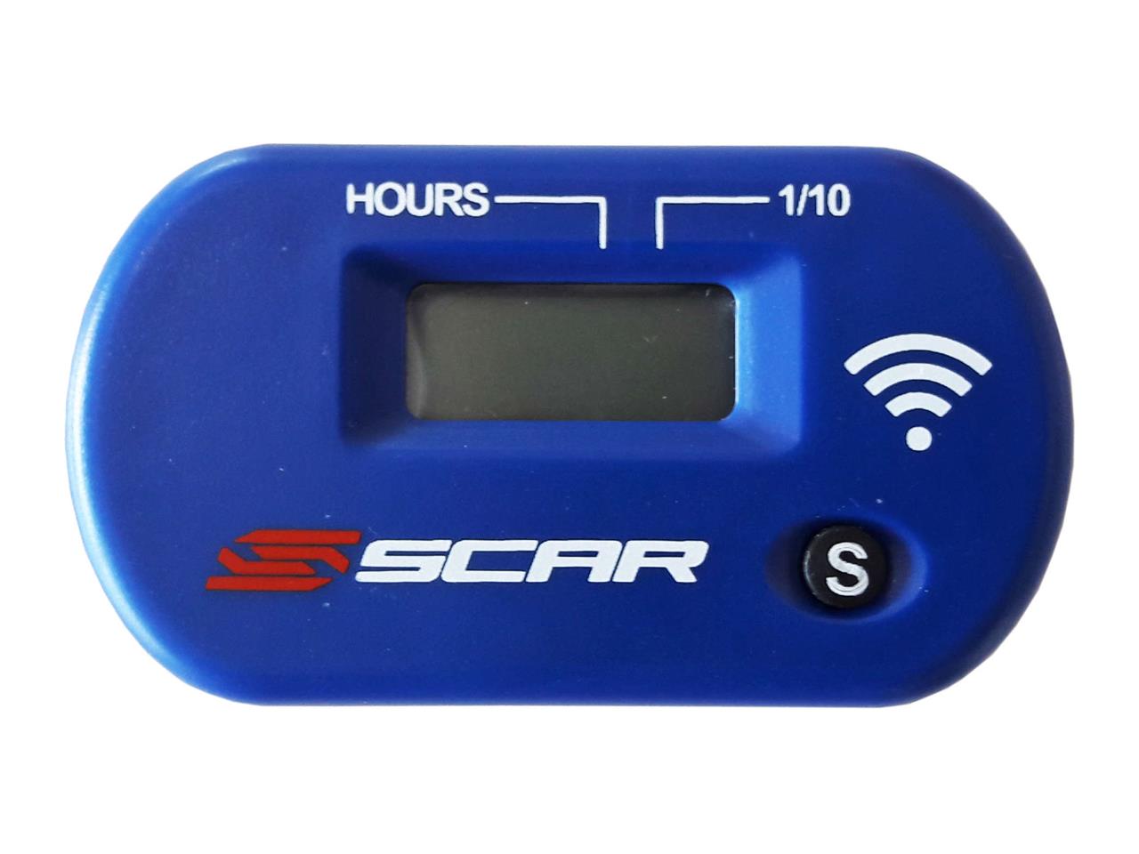 Compteur d'heures marque Scar Sans-fil avec Velcro couleur bleu