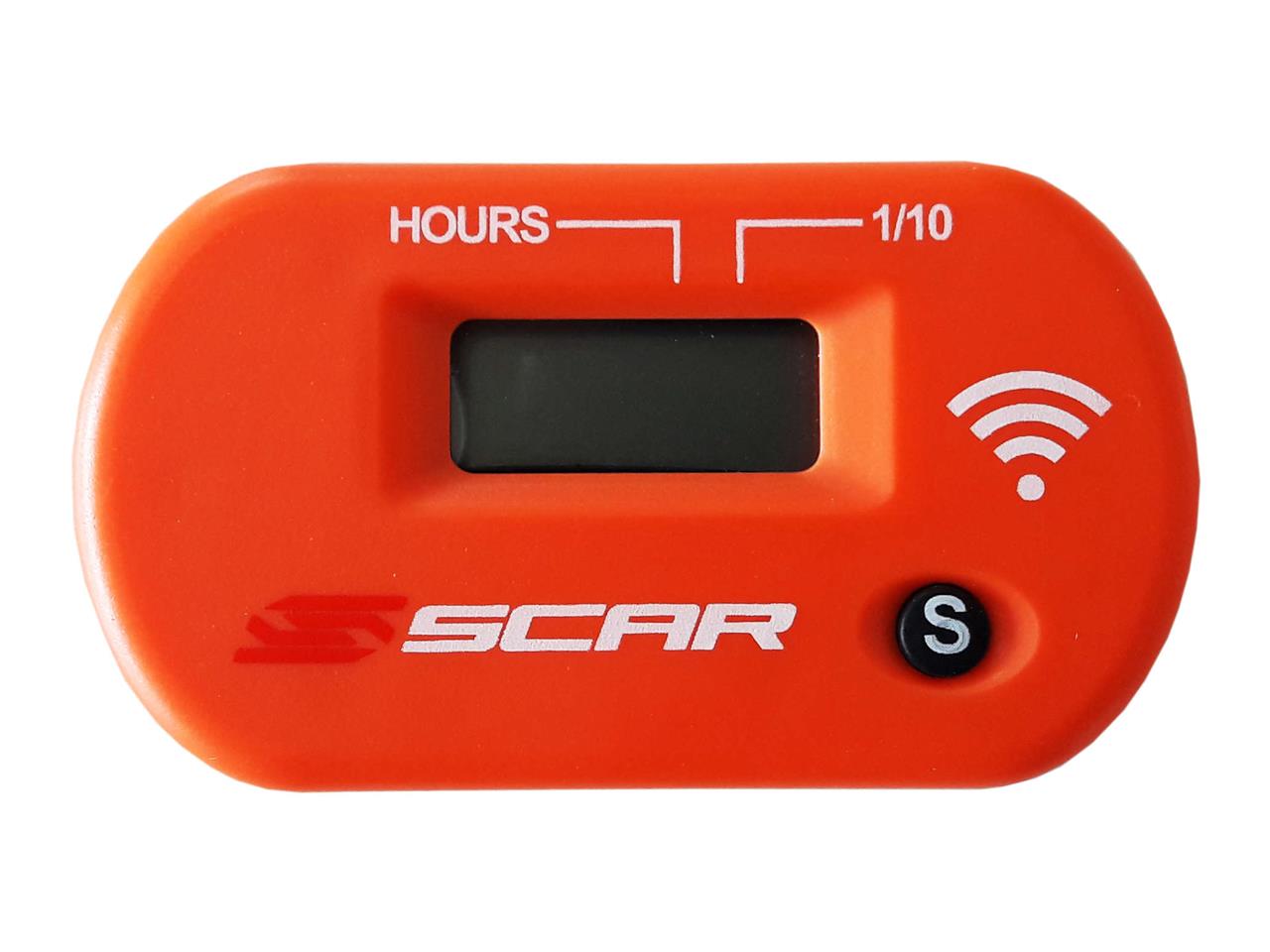Compteur d'heures marque Scar Sans-fil avec Velcro couleur orange
