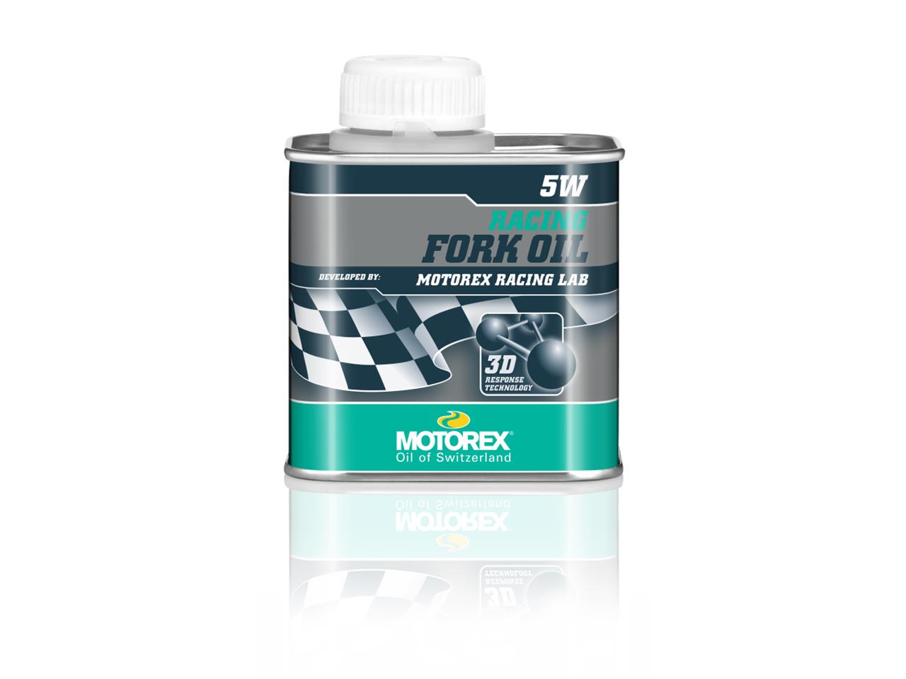 Huile de fourche marque Motorex Racing Fork Oil 5W 250ml