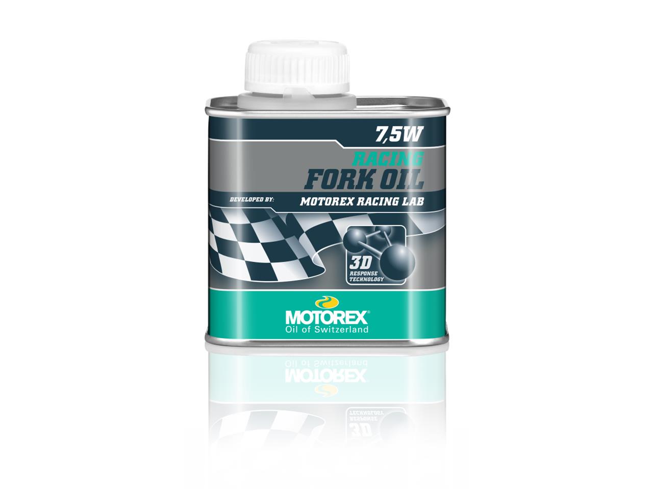 Huile de fourche marque Motorex Racing Fork Oil 7.5W 250ml