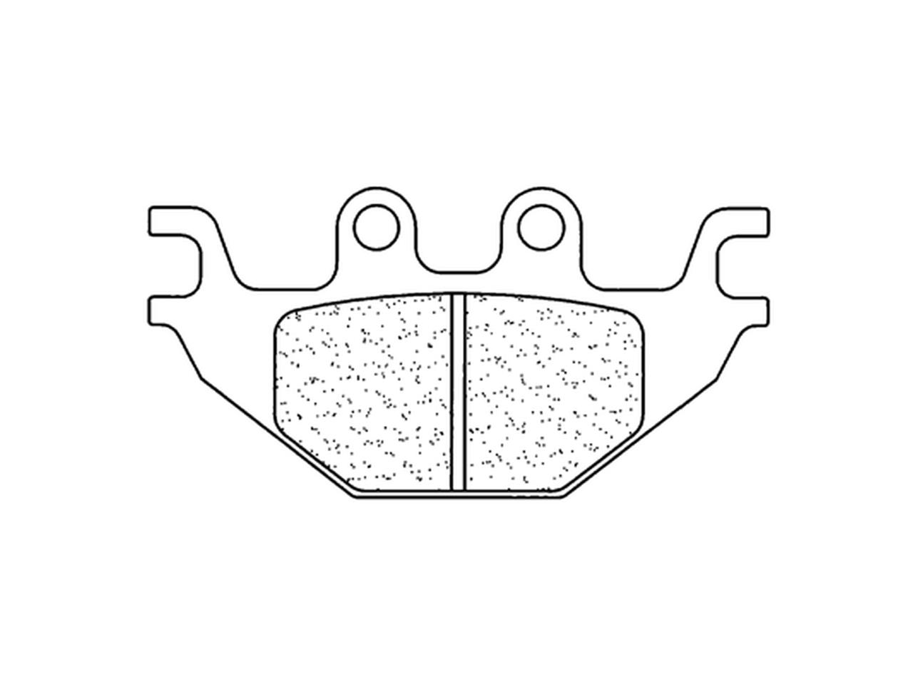 Plaquettes de frein CL Brakes métal fritté indice ATV1 (1147ATV1)