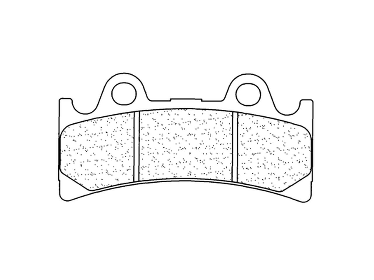 Plaquettes de frein CL Brakes métal fritté indice A3+ (2254A3+)