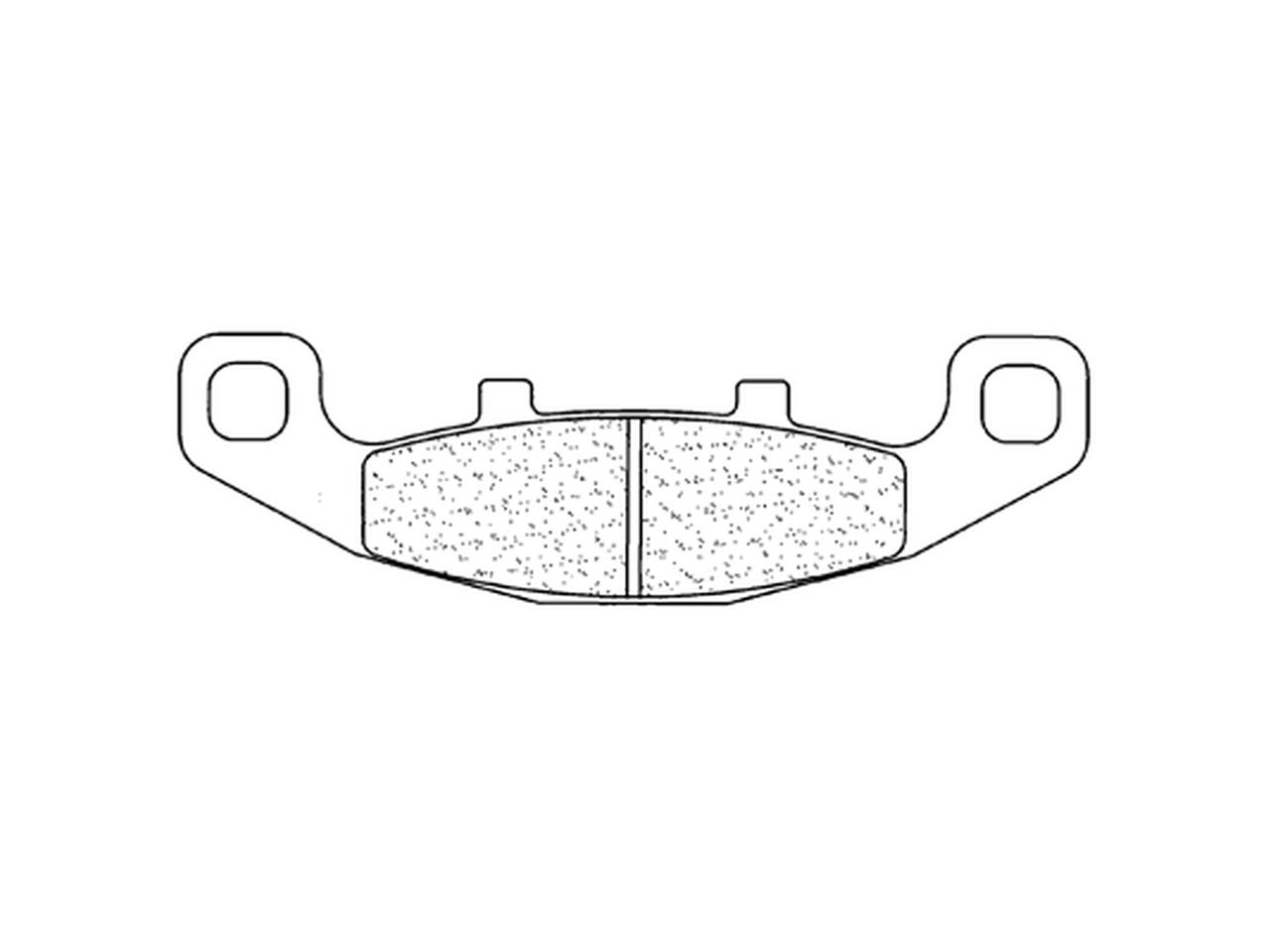 Plaquettes de frein métal fritté : 2304A3+ de marque CL Brakes | Compatible Moto