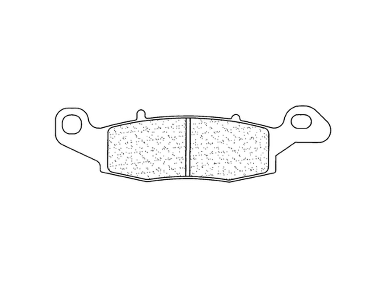 Plaquettes de frein Racing en métal fritté : 2383C60 marque CL Brakes | Compatible Moto