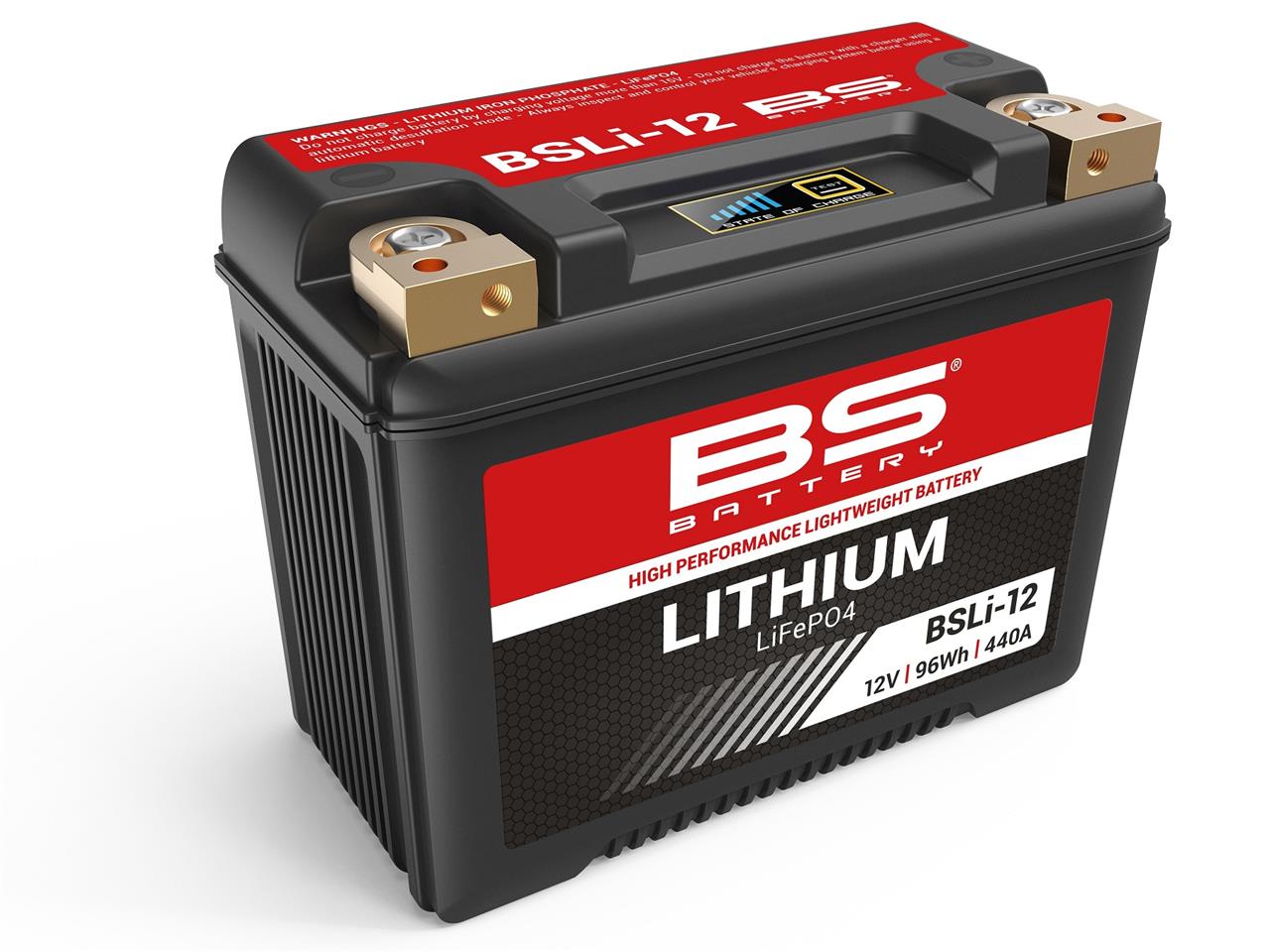 Batterie marque BS Battery type Lithium-Ion référence BSLI-12 (LFPX30Q)